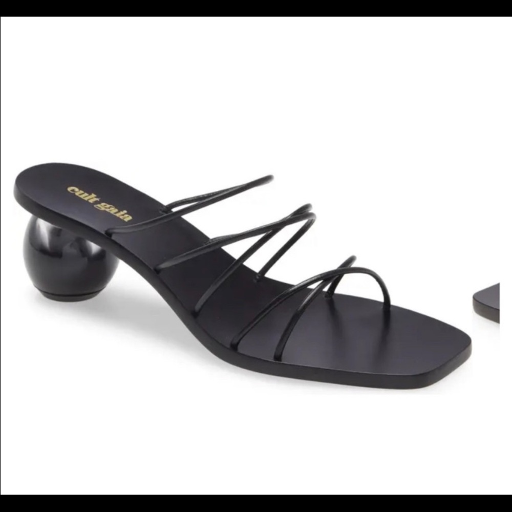 Cult Gaia Cassie sandal black leather